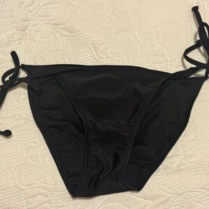 🖤✨ Xhilaration Black Tie‑Side Bikini Bottoms — Size S